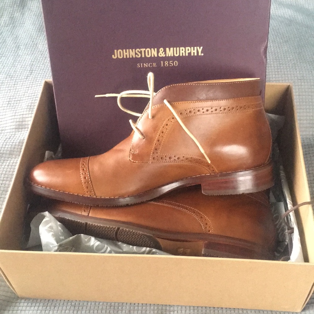 Johnston & Murphy Garner Cap Toe Boot - Picture 1 of 8